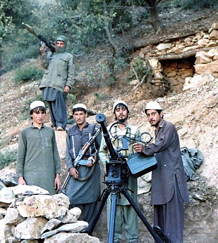 Hezb-i Islami Khalis fighters in the Sultan Valley of Kunar Province, 1987. 
