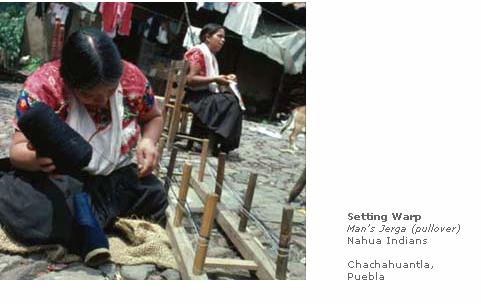 Setting Warp: Man's Jerga (pullover) 